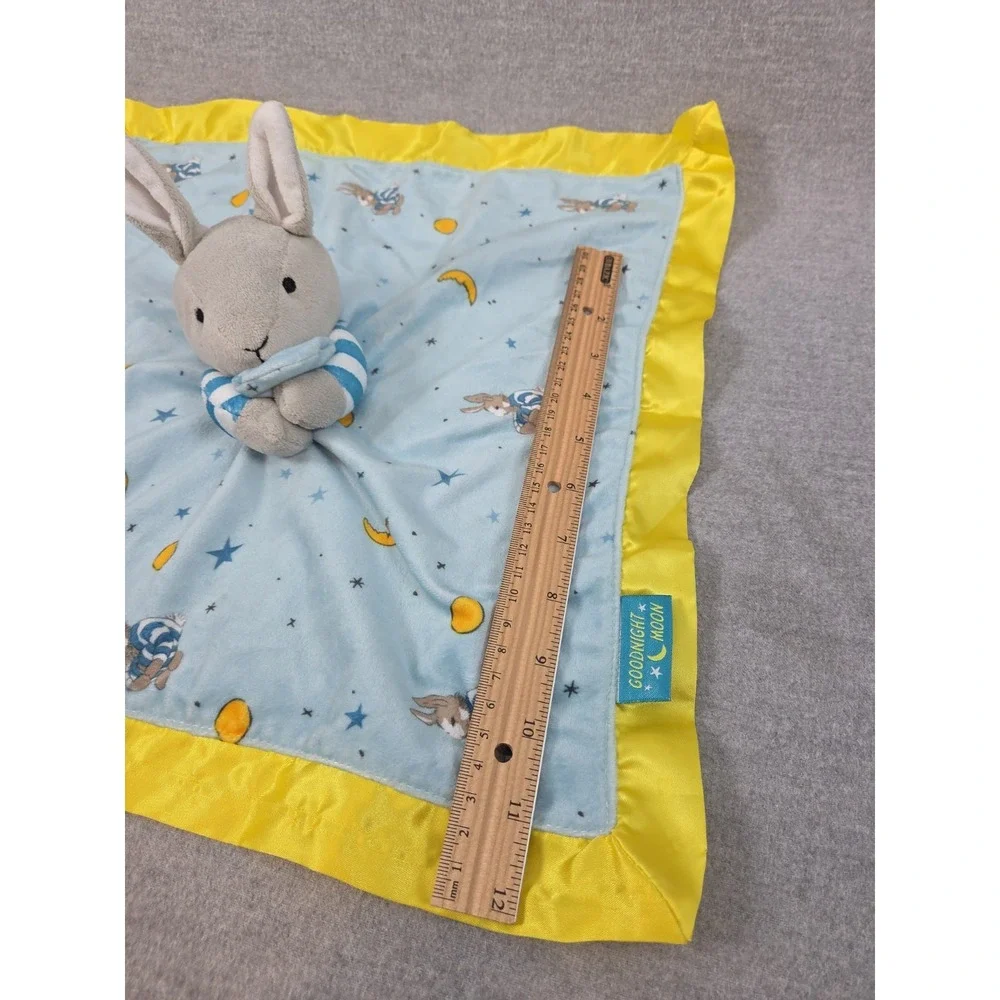 Goodnight Moon Plush Bunny Security Blanket Baby Lovey Retro 2011 Satin Edge